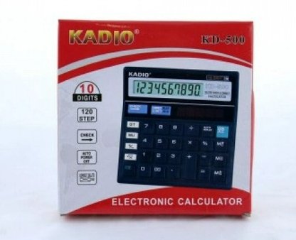 Калькулятор KD500 3284 Компактний калькулятор KD500 для офісу та дому Калькулятор KD500 з 10-розрядним дисплеєм