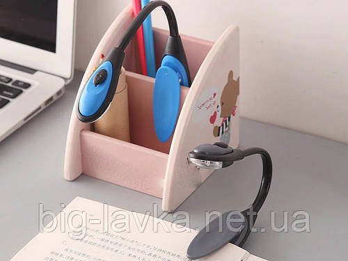 Лампа Booklight з кліпсою світлодіодна  Чорний
