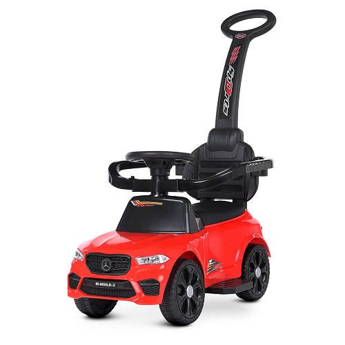 Дитячий електромобіль каталка-толокар 2в1 Bambi (1 мотор 25W,1акку6V4,5AH, музика, світло, MP3) M 4855LR-3 Червоний