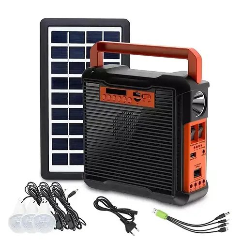 Ліхтар-Power Bank на сонячній батареї + Радіо, МР3 та 3 лампочки