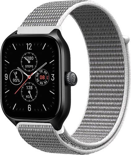 Нейлоновий ремінець Sport Loop для Amazfit GTS 4/Mini Grey