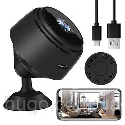 Бездротова WiFi міні камера Full HD, A9 / Універсальна IP камера відеоспостереження на акумуляторі