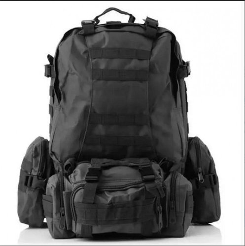 Рюкзак Тактичний за підсумками B08 Black 55L