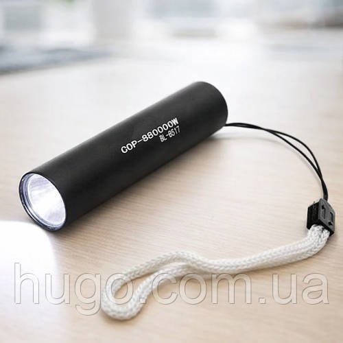 Ручний LED ліхтар акумуляторний USB, Bailong BL 517 / Тактичний світлодіодний потужний ліхтарик