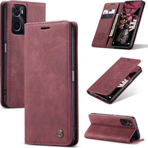 Чохол книжка з магнітом OPPO A96 CaseMe Wine