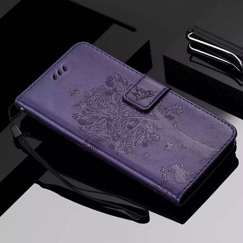 Обкладинка OPPO A96 (чохол кіт та дерево) Violet