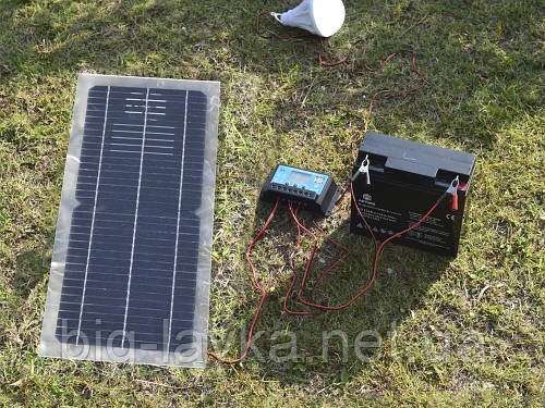 Зарядний пристрій сонячна батарея 18V 10Вт  Белый