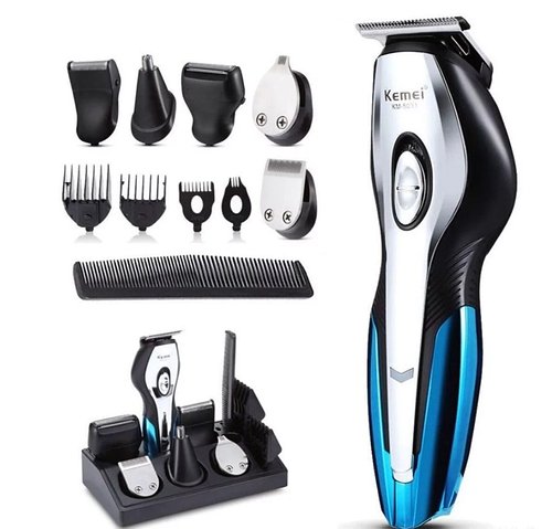 Машинка для стрижки волосся та гоління 11 в 1 з насадками Kemei KM-5031