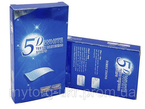 Смужки для відбілювання зубів Advanced Teeth Whitening Strips 5D 28 шт 14 пар