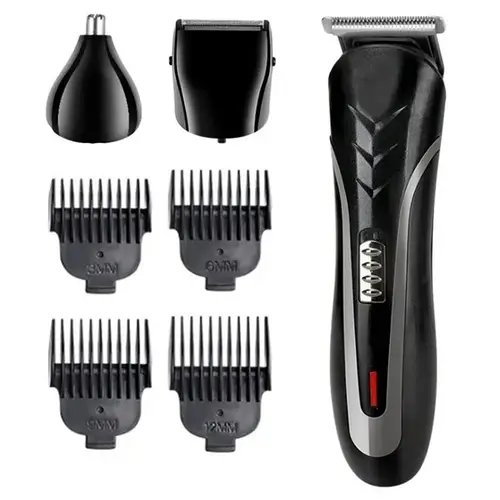 Машинка для стрижки волосся акумуляторна 3 в 1 з насадками  Kemei KM-1419