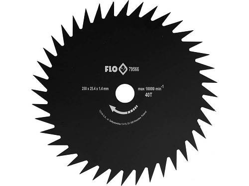 Диск на Мотокосу 40 Зубьев Ø 250 х 25.4 мм FLO (79566)