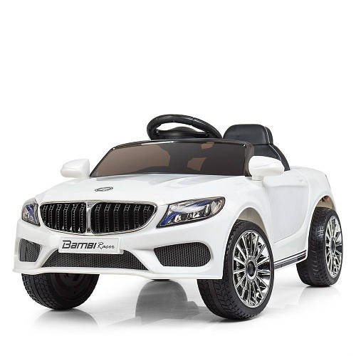 Дитячий електромобіль BMW ( 2 мотори по 25W, 1 акум 12V5AH, EVA, MP3) M 3987EBLR-1 Білий