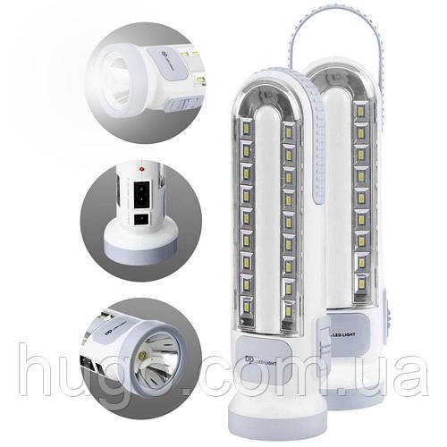 Акумуляторний LED світильник 1300 mAh HG-7102 / Аварійний ліхтар-лампа