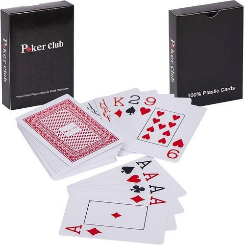 Картки пластикові 54 карти розмір 9х6,5 см "POKER" Х-8002
