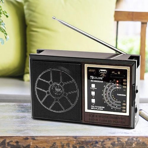 Радіоприймач GOLON RX-9922UAR FM/AM/SW, MP3/WMA, USB/SD, телескопічна антена, портативний