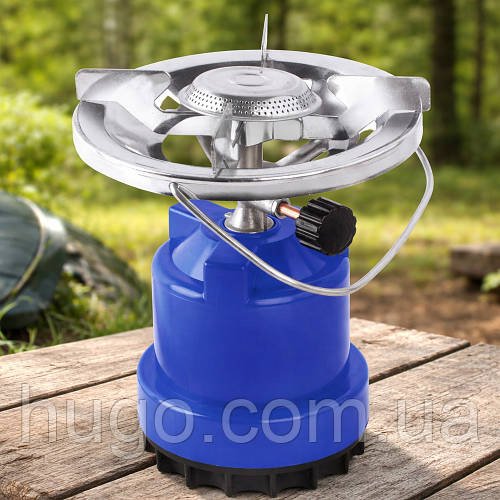 Газовий пальник для кемпінгу gas stove for tourist / Туристична газова плита з металевим корпусом