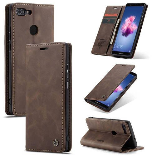 Чохол книжка з магнітом Huawei P Smart CaseMe Dark Brown