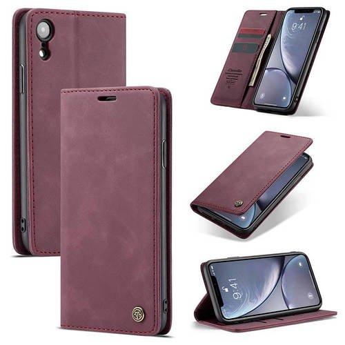 Чохол книжка з магнітом iPhone XR CaseMe Wine