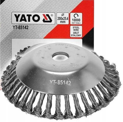 Диск Щітка Для Плитки на Бензокосу Ø 200 х 25,4 мм YATO (YT-85142)