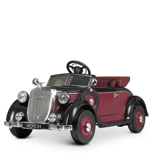 Дитячий електромобіль Audi Horch два види управління з музикою Bambi JE1005EBLR-3(24V) Бордовий