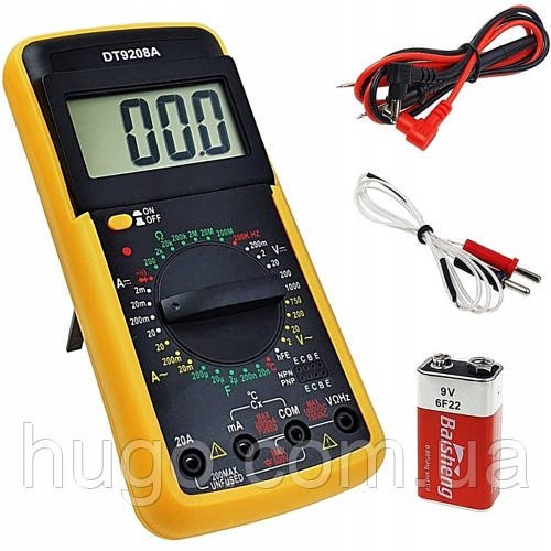 Цифровий мультиметр DT-9208А / Електричний тестер / Цифровий автоматичний мультиметр