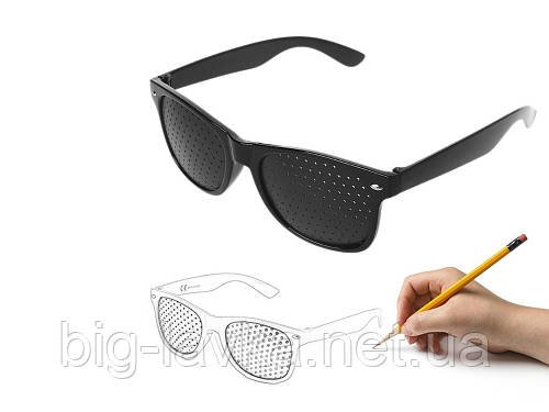 Перфораційні окуляри з дірочками RayBan для тренування зору  Чорний