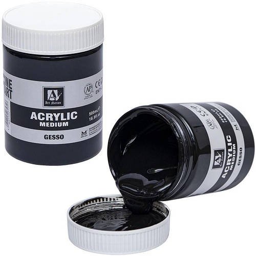 Грунт художній акриловий Acrylic Medium 500g Чорний GESSO MBG795-500