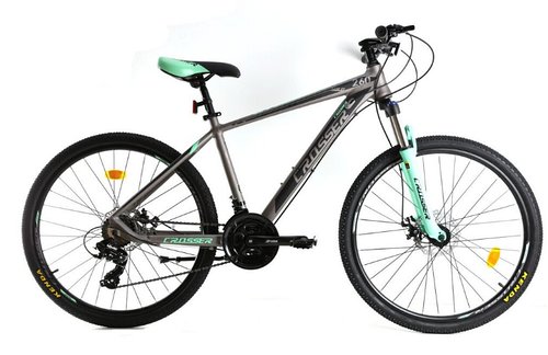 Гірський велосипед 29 дюйма 21 рама Crosser Solo 29"(21s SHIMANO+Hydra) Зелений