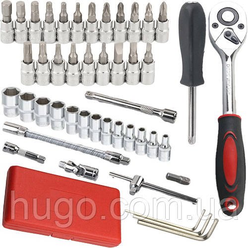 Набір інструментів 46 елементів у кейсі PIECE TOOL SET / Комплект інструментів у валізі