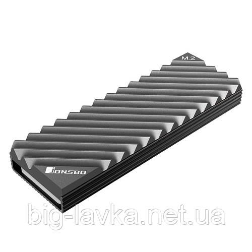Радіатор Jonsbo для M.2 2280 NVMe SSD  Сріблястий