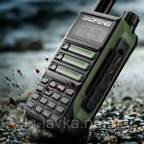 Рація Baofeng UV-16 Max водонепроникна IP68  Хакі