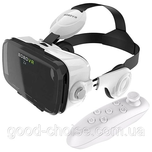 Окуляри віртуальної реальності VR BOX Z4 / Віар окуляри з пультом та з вбудованими навушниками