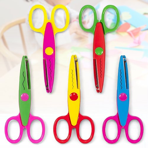 Дитячі ножиці з фігурним лезом Упаковка 12 шт.