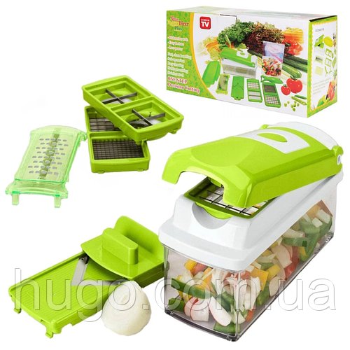 Овочерізка для нарізки овочів та фруктів, NICER DICER / Подрібнювач продуктів / Мультирізка універсальна