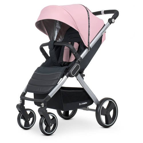 Прогулянковий дитячий візок El Camino ME 1053N DYNAMIC PRO Pale Pink з дощовиком та москітною сіткою Рожевий