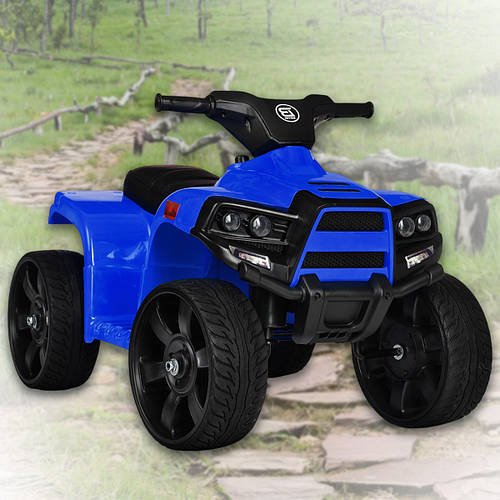 Квадроцикл дитячий на акумуляторі з музикою та світлом фар Bambi M 3893EL-4 Синій