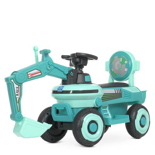 Дитячий електромобіль Трактор каталка-толокар  Bambi M 4616L-5 Бірюзовий