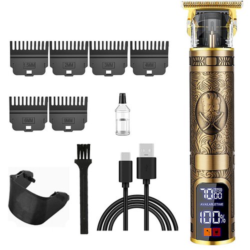 Тример професійний Hair Trimmer BG-2107 з вбудованим акумулятором та LCD дисплеєм