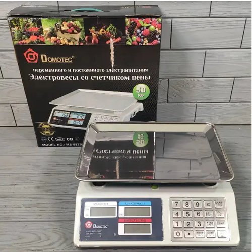 Ваги торговельні DOMOTEC MS-CK982S MB 50кг 2171
