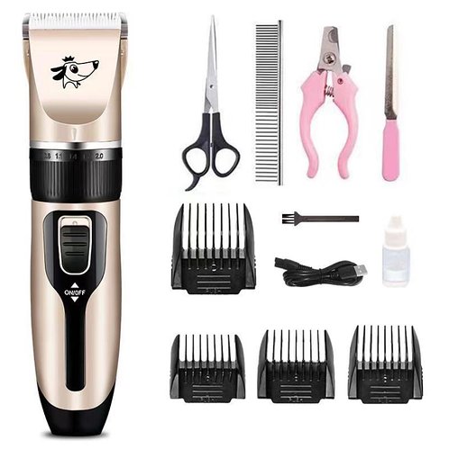 Бездротова машинка для стрижки тварин з набором аксесуарів BOOGUHM GR-2104