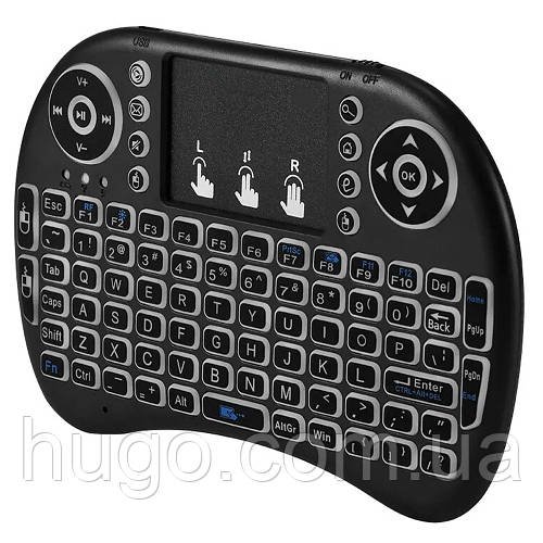 Бездротова міні клавіатура LED MWK08/i8 / Клавіатура із тачпадом для Smart TV
