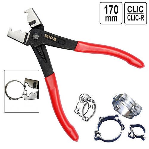 Інструмент Для Затягування Хомутів Clic та Clic-R 170 мм YATO (YT-06475)
