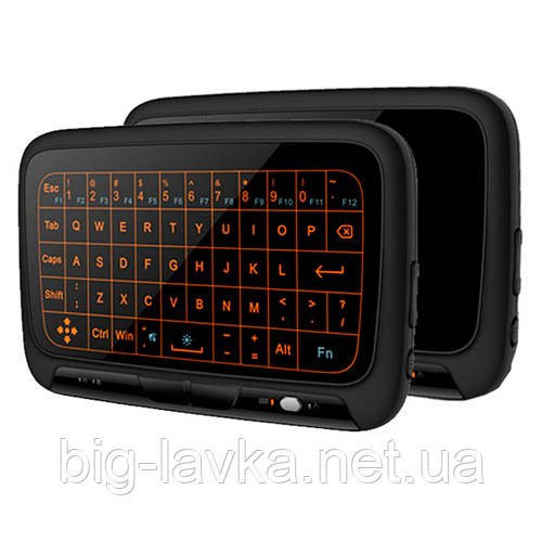 Сенсорна клавіатура для SmartTV Air Mouse 2,4 ГГц бездротова з підсвічуванням  Чорний