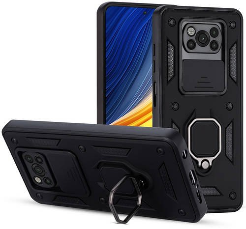 Чохол із захистом камери 3DGuard Xiaomi Poco X3 Pro Black