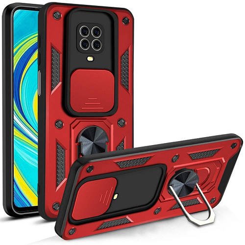 Чохол із захистом камери 3DGuard Xiaomi Redmi Note 9 Pro Red