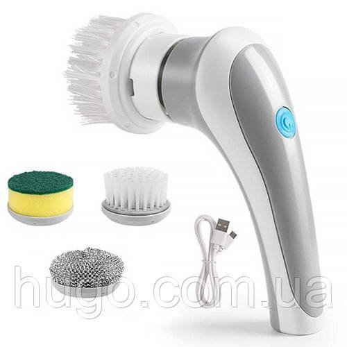 Бездротова щітка для миття посуду 3в1 MA2304-19 / Багатофункціональна машинка для чищення сковорідок