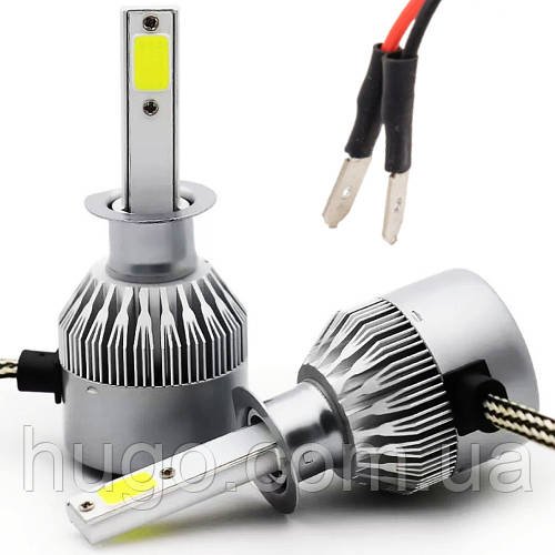 LED лампи C6 H1, 2шт, 36W / Комплект світлодіодних ламп для фар / Автолампи