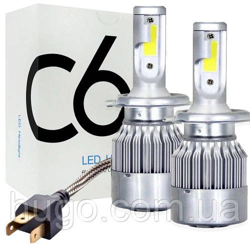 2 шт C6-H4, 36W, Автомобільні LED лампи / Світлодіодні лампи для авто / Автолампи