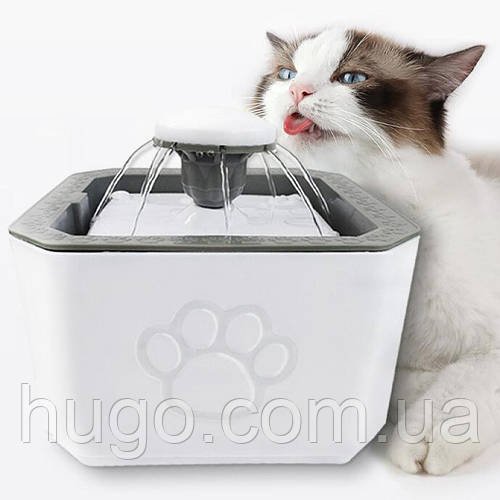 Автоматична поїлка фонтан 2,5л для собак та кішок Pet Water FOUNTAIN / Питний фонтанчик для вихованців