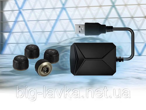 Система контролю тиску в шинах USB TPMS Android для більшості автомобілів (Зовнішні датчики)
